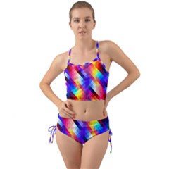 Abstract Background Colorful Pattern Mini Tank Bikini Set by Sarkoni