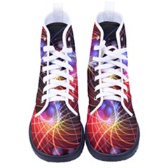 Physics Quantum Physics Particles Kid s High-top Canvas Sneakers by Sarkoni