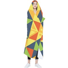 Background Geometric Color Wearable Blanket by Sarkoni