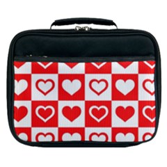 Background Card Checker Chequered Lunch Bag