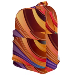 Abstract Colorful Background Wavy Classic Backpack