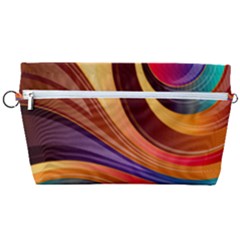 Abstract Colorful Background Wavy Handbag Organizer