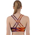 Abstract Colorful Background Wavy Back Weave Sports Bra View2