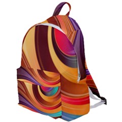 Abstract Colorful Background Wavy The Plain Backpack