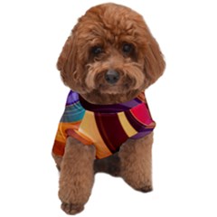Abstract Colorful Background Wavy Dog T-shirt