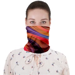 Abstract Colorful Background Wavy Face Covering Bandana (Adult)