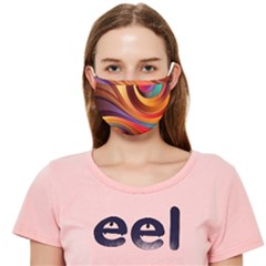 Abstract Colorful Background Wavy Cloth Face Mask (Adult)