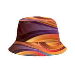 Abstract Colorful Background Wavy Inside Out Bucket Hat