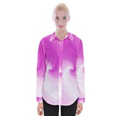 Abstract Spiral Pattern Background Womens Long Sleeve Shirt