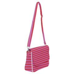Stripes Striped Design Pattern Shoulder Bag with Back Zipper