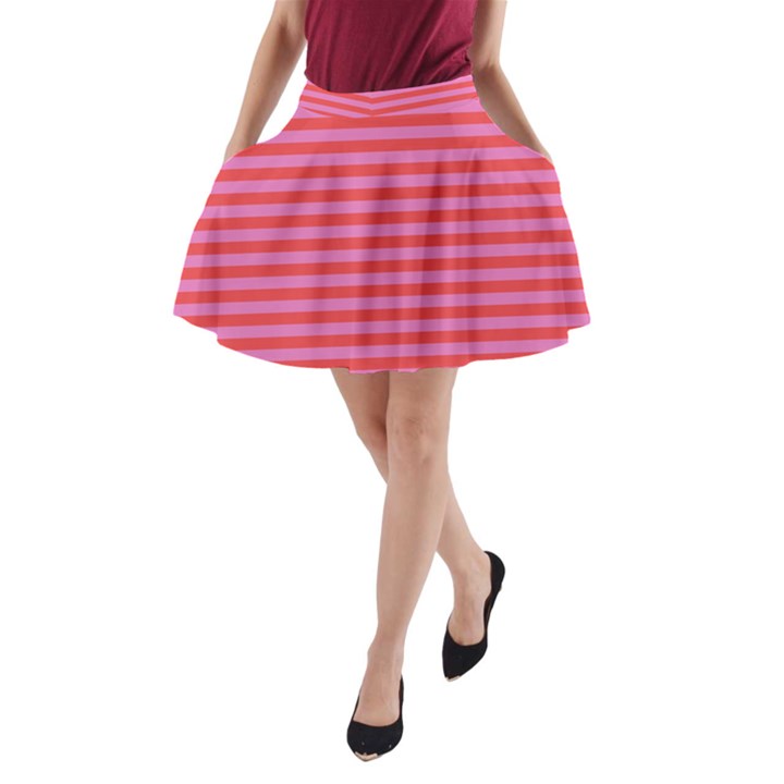 Stripes Striped Design Pattern A-Line Pocket Skirt