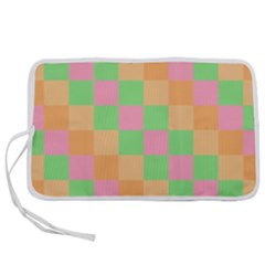 Checkerboard Pastel Squares Pen Storage Case (s) by Grandong