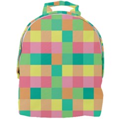 Checkerboard Pastel Square Mini Full Print Backpack