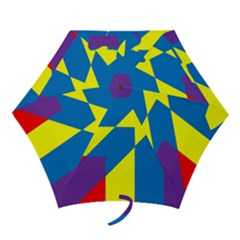 Colorful Red Yellow Blue Purple Mini Folding Umbrellas by Grandong