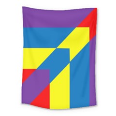 Colorful Red Yellow Blue Purple Medium Tapestry by Grandong