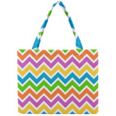 Chevron Pattern Design Texture Mini Tote Bag by Apen