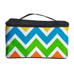 Chevron Pattern Design Texture Cosmetic Storage Case by Apen