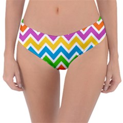 Chevron Pattern Design Texture Reversible Classic Bikini Bottoms