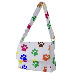 Pawprints Paw Prints Paw Animal Full Print Messenger Bag (s)