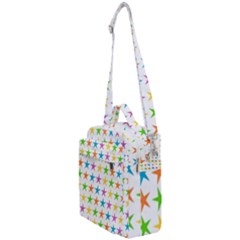 Star Pattern Design Decoration Crossbody Day Bag by Apen