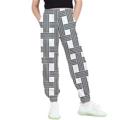 Seamless Stripe Pattern Lines Kids  Joggers