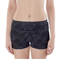 Diagonal Square Black Background Boyleg Bikini Wrap Bottoms