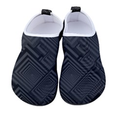 Diagonal Square Black Background Men s Sock-style Water Shoes