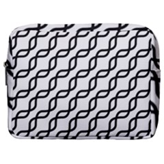 Diagonal Stripe Pattern Make Up Pouch (large) by Apen