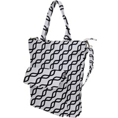 Diagonal Stripe Pattern Shoulder Tote Bag by Apen