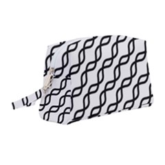 Diagonal Stripe Pattern Wristlet Pouch Bag (medium) by Apen