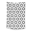 Pattern Star Repeating Black White Small Tapestry View1