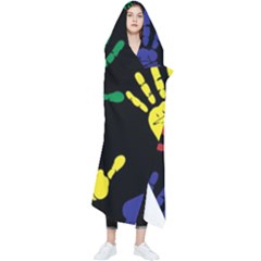 Ellipse Pattern Background Wearable Blanket by Apen