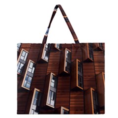 Abstract Architecture Building Business Zipper Large Tote Bag by Amaryn4rt