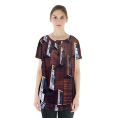 Abstract Architecture Building Business Skirt Hem Sports Top