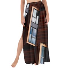 Abstract Architecture Building Business Maxi Chiffon Tie-Up Sarong