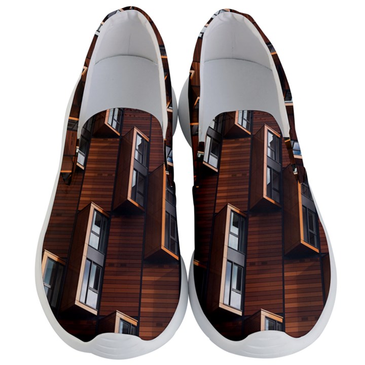 Abstract Architecture Building Business Men s Lightweight Slip Ons