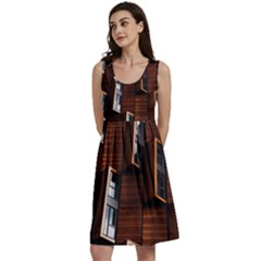 Abstract Architecture Building Business Classic Skater Dress