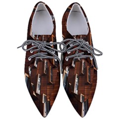 Abstract Architecture Building Business Pointed Oxford Shoes