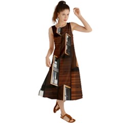 Abstract Architecture Building Business Summer Maxi Dress