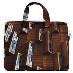 Abstract Architecture Building Business Macbook Pro 16  Double Pocket Laptop Bag  by Amaryn4rt