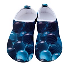 Blue Abstract Balls Spheres Men s Sock-style Water Shoes by Amaryn4rt