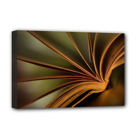 Book Screen Climate Mood Range Deluxe Canvas 18  X 12  (stretched) by Amaryn4rt