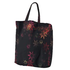 Christmas Background Motif Star Giant Grocery Tote by Amaryn4rt