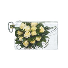 Bouquet Flowers Roses Decoration Canvas Cosmetic Bag (small) by Amaryn4rt