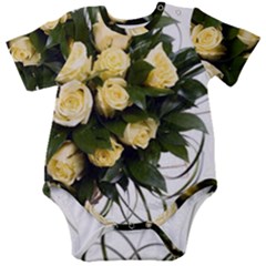 Bouquet Flowers Roses Decoration Baby Short Sleeve Bodysuit by Amaryn4rt