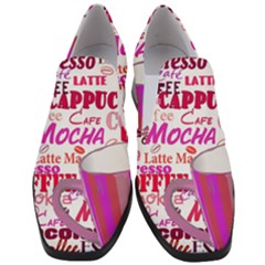 Coffee Cup Lettering Coffee Cup Women Slip On Heel Loafers by Amaryn4rt