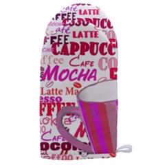 Coffee Cup Lettering Coffee Cup Microwave Oven Glove by Amaryn4rt