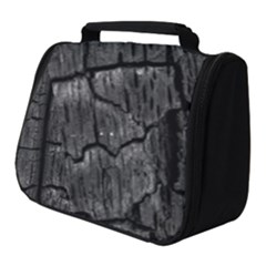 Coal Charred Tree Pore Black Full Print Travel Pouch (small) by Amaryn4rt