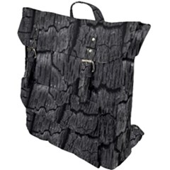 Coal Charred Tree Pore Black Buckle Up Backpack