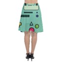 Adventure Time Beemo Bmo Illustration Cartoons Chiffon Wrap Front Skirt View2